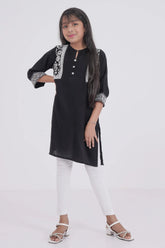 Girl's Ethnic Tops (2-7Y) (Black)